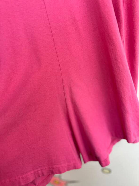 Vintage Totally 80s 90s Hot Pink Retro Overalls Playsuit | Party Outfit | Size M