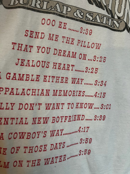 Vintage 1983 Dolly Parton Concert Tee White Western Band T Shirt S