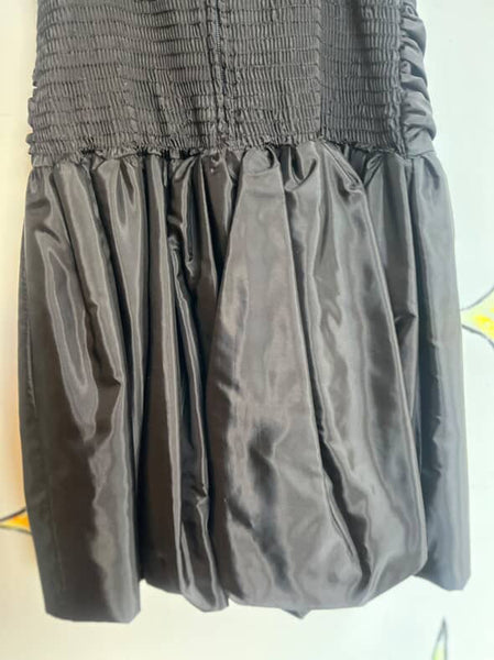 Vintage 80s Little Black Dress - Poofy Formal Party Prom - Small