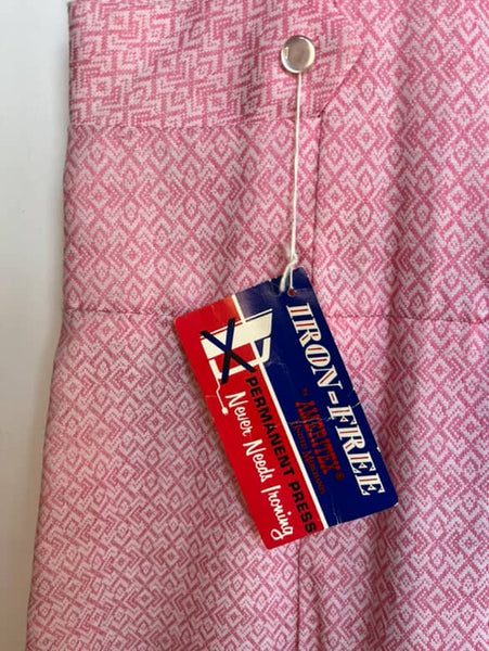 Vintage 60s 70s Pink Mod Go-Go Mini Dress Romper Playsuit | Deadstock | M/L