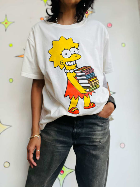 90s Y2K | Simpsons Graphic Tee | Lisa Simpson | The Simpsons T Shirt - Size L
