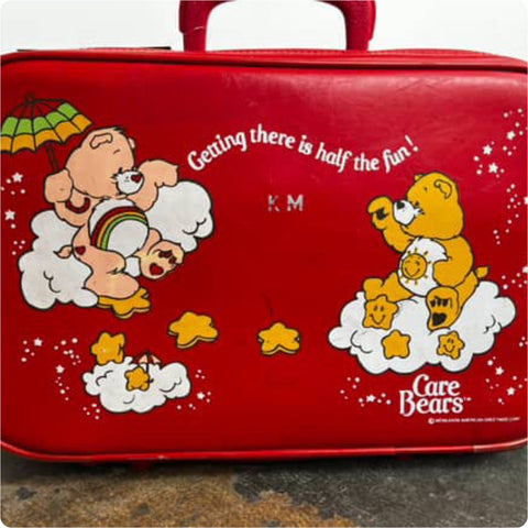 Vintage 1983 80s | Red Carebears Travel Case Suitcase