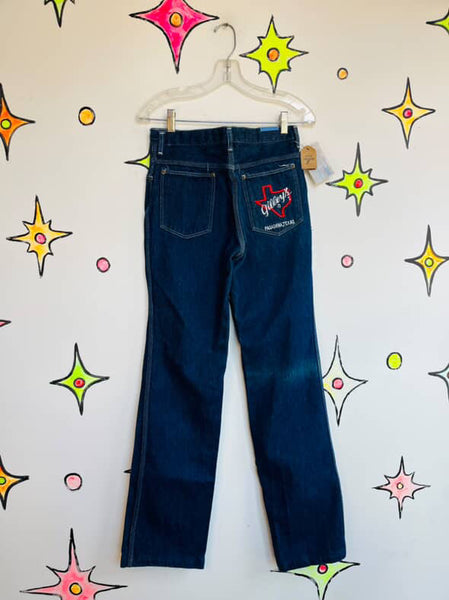 Vintage 70s Gilley’s Pasadena Texas Denim | Urban Cowboy Western Jeans | 31W