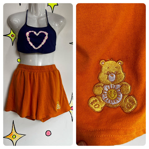 Vintage 90s Y2K | Care Bears Sunshine Bear Casual Shorts | S M