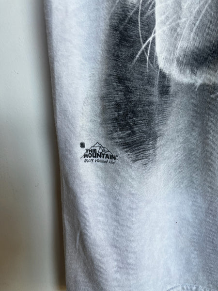 Vintage 90s Y2K Dalmatian Face Oversized Graphic Tee – The Mountain – L