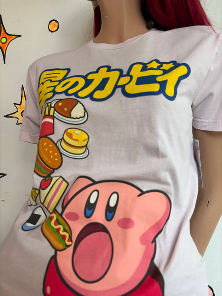 Vintage Kirby Nintendo Graphic Tee Pastel Kawaii Skater Streetwear S/M