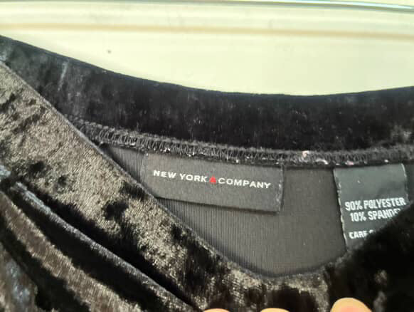 Vintage Y2K Black Crushed Velvet Tiered Midi Skirt Fairy Grunge Whimsy Goth – L