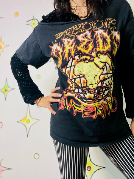 Thrashed Graphic Tee - Metal Grunge - Freddie Mercury Inferno Tour 2023 – S/M