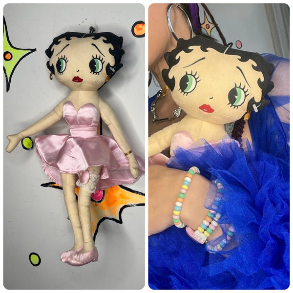 “Marilyn Betty” Betty Boop Collectible Doll – Iconic Pinup Plush 17 Inch