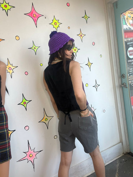 Y2K Bedazzled Lounge Shorts ' McBling Indie Sleaze - S