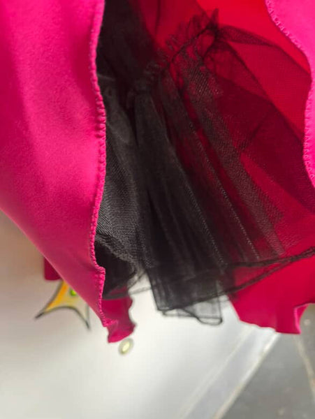 Vintage 80s Pink Sequin Poofy Prom Party Dress – Crinoline Glam Princess Small