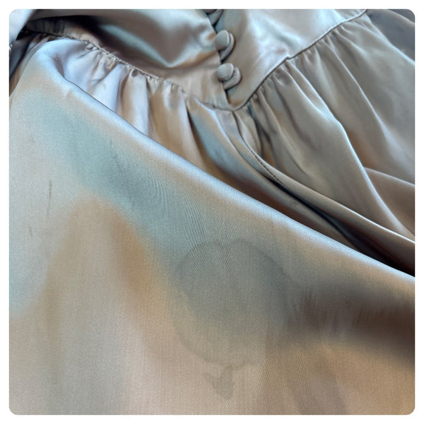 Vintage 40s Jonathan Logan Champagne Satin Evening Gown | Hollywood Glam | S