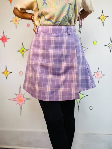 Vintage 90s Y2K Plaid Tartan Mini Skirt Hot Topic Grunge Emo Schoolgirl Skirt M