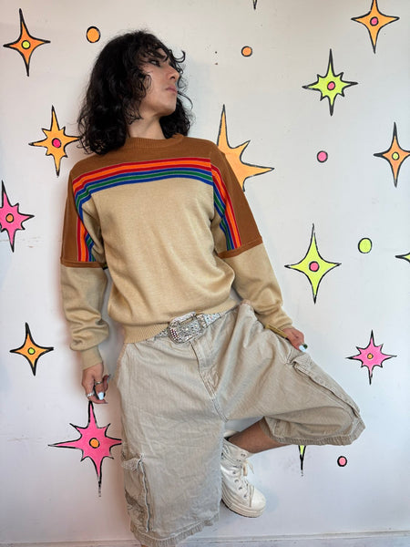 Y2K Khaki Cargo Shorts | Utility Gorpcore Academia Skater Grunge Workwear M 34
