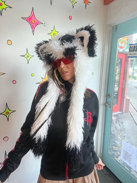 Panda Furry Hat Kawaii Japanese Street Fashion Emo Festival Hood