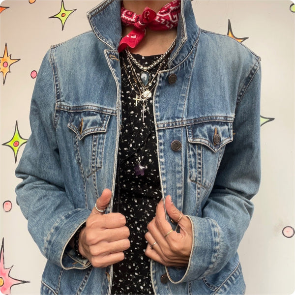 Vintage 90s Y2K | Abercrombie Classic Grunge Streetwear Denim Jean Jacket | L