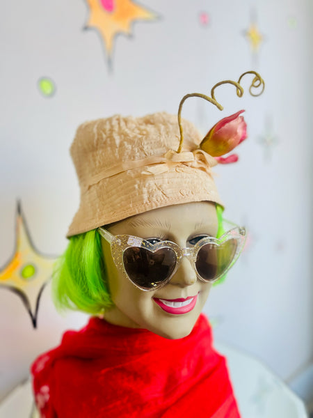 Vintage 40s Hat | Rococo Spring Kentucky Derby Headpiece Museum Quality