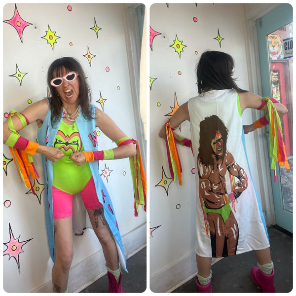 WWE Women’s Wrestling Costume Set | Bodysuit | Ultimate Warrior Cosplay – S