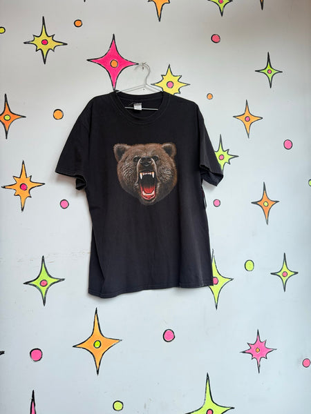 Vintage Bear Graphic T-Shirt | Nature Wildlife Outdoors Americana Tee XL