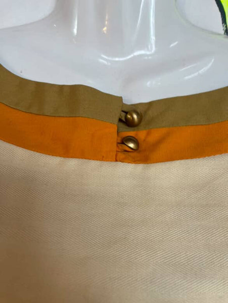 1950s 1960s Striped Crop Top – Gidget Mod Retro Pin-Up – XS Petite