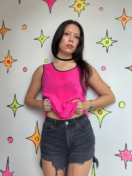 Vintage Black Denim Cutoff Shorts Thrashed Grunge Goth Y2K Low Rise S