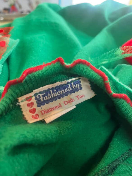 Vintage 80s Tacky Ugly Christmas Sweater w Bows | Holiday Party Sweater | M