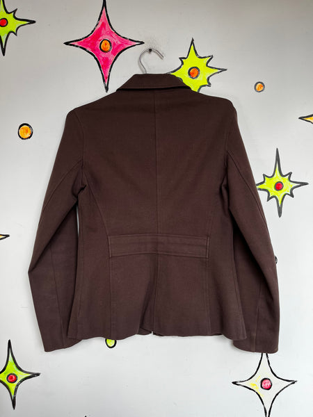 Vintage 90s GAP Zip Up Fairy Grunge Retro Moto Jacket Cotton Stretch Size 6
