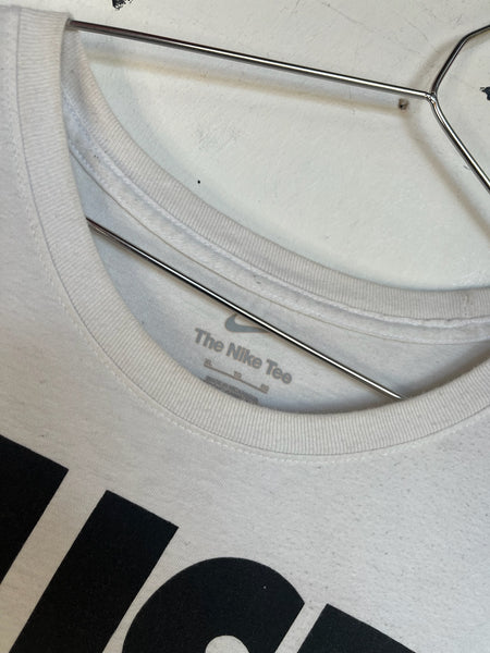 Iconic 90s Nike Just Do It Vintage Tee | White Streetwear Unisex T Shirt | Size XL