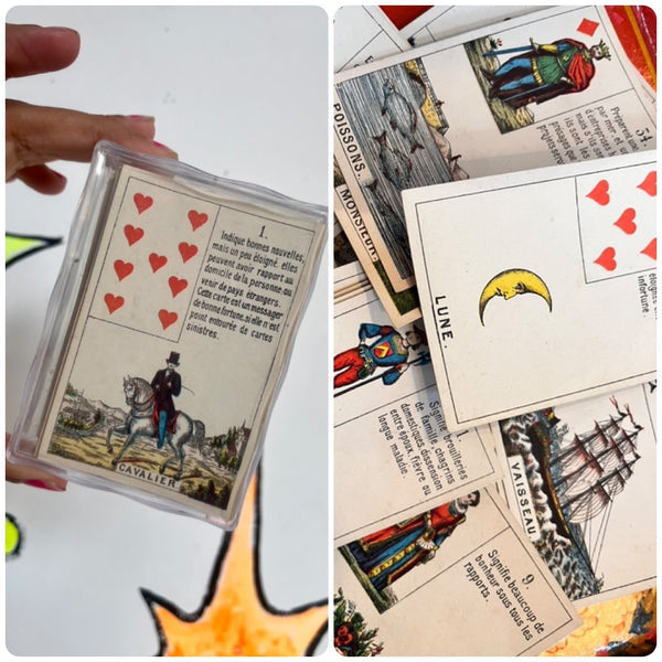 French Daveluy Mlle Lenormand Oracle Deck Fortune Telling Tarot Cards