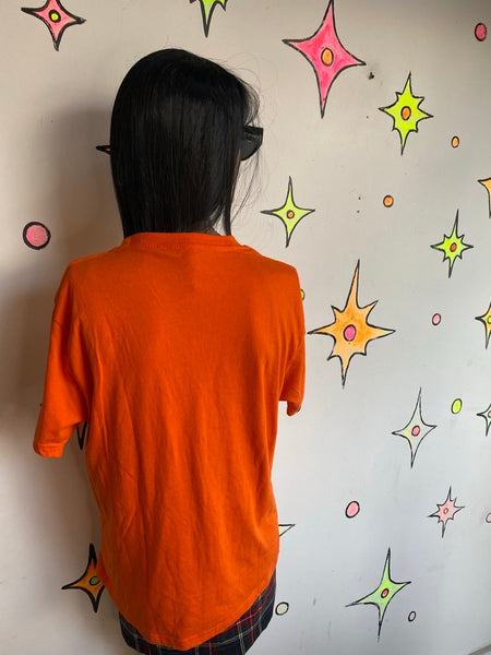 Halloween Jack-O-Lantern Tee Spooky Pumpkin Graphic Shirt Trick or Treat Vibes M