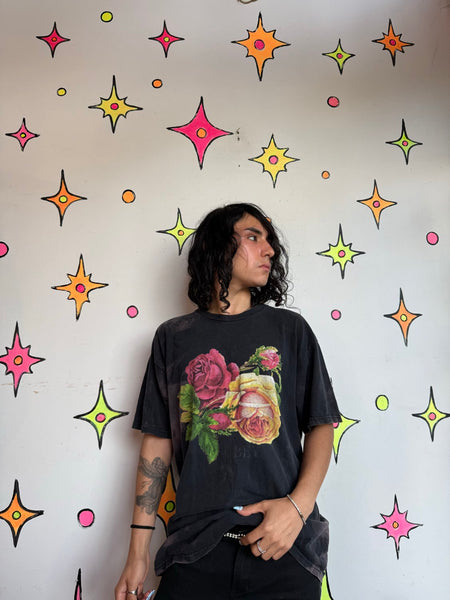 Obey Bed of Roses Tee Grunge Skater Graphic T-Shirt Streetwear XL