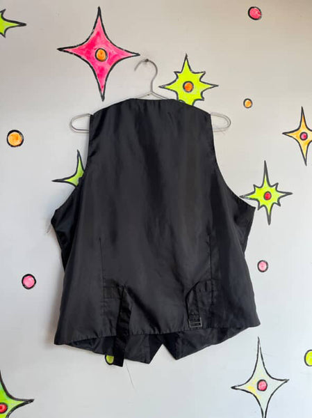 Y2K Goth Grunge Emo Indie Sleaze Black Unisex Vest - Men's M