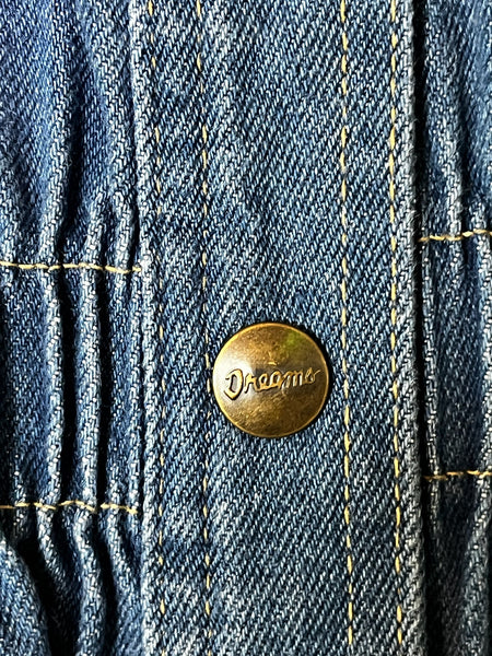 Vintage 90s Denim Overall Dress Grunge Streetstyle Mini Jumper Emo Y2K – Large