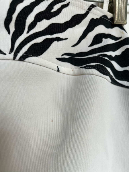 Vintage Y2K | Zebra Print Fairy Grunge Indie Sleaze Halter Top | XL | Bratz Vibe