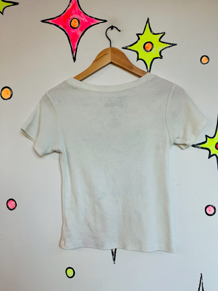 Retro Barbie Pink 80s Vintage Throwback Baby Tee - Soft & Worn-In Classic - XS