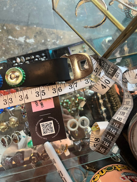 Retro Bottle Cap Belt Cyber Grunge Emo Punk Y2K Recycled Seat Belt Belt