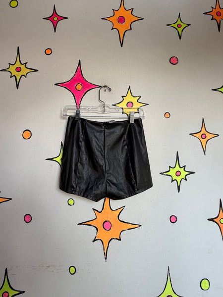 Vintage Leopard Shorts Y2K Grunge 90s Aesthetic High Waist Hot Pants - S