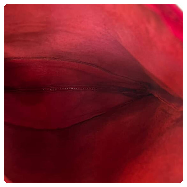 Vintage Red Leather Fringe Crossbody Bag – Western Rock ‘n’ Roll Glam – 80s/90s