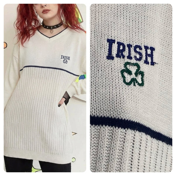 Irish Cream Sweater | Cozy Neutral Knit Large