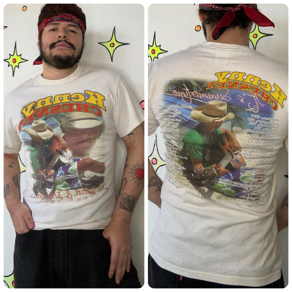Vintage Kenny Chesney Tour T Shirt | Country Western Rodeo Cowboy Concert Tee M