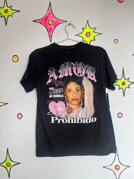 Vintage 90s Y2K Selena Queen of Cumbia T-Shirt | Concert Tee | Size M