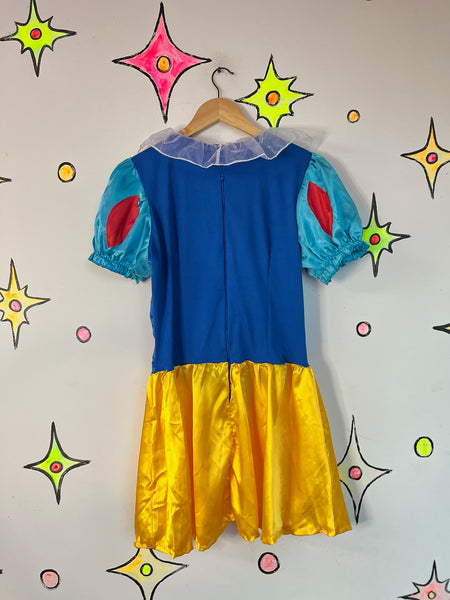 Women’s Fairytale Princess Snow White Costume Mini Dress – Babydoll Style (L)