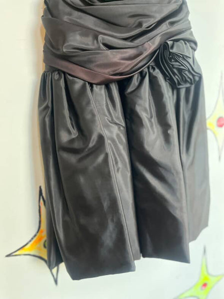 Vintage 80s Little Black Dress - Poofy Formal Party Prom - Small