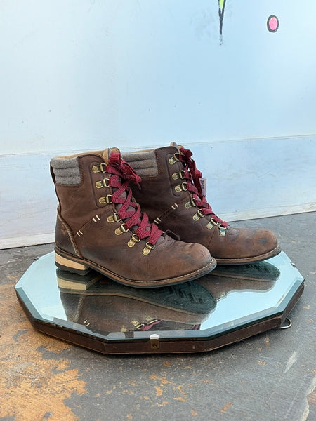 Kodiak Waterproof Leather Hiking Boots | Gorpcore Work Boots Outdoor Utility 8.5