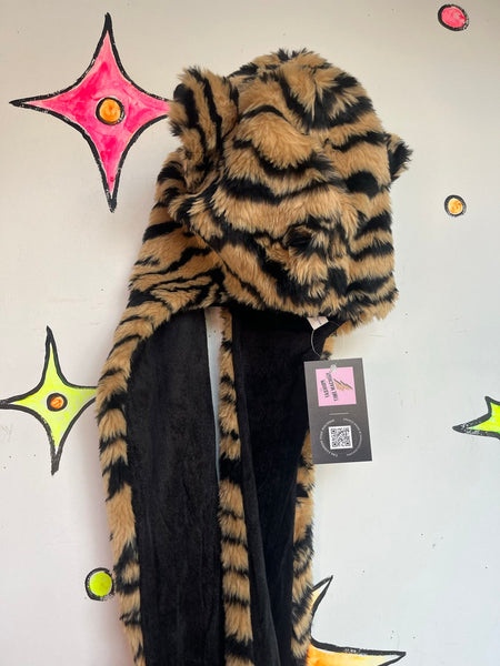 Tiger Furry Hat Kawaii Japanese Street Fashion Festival Hood