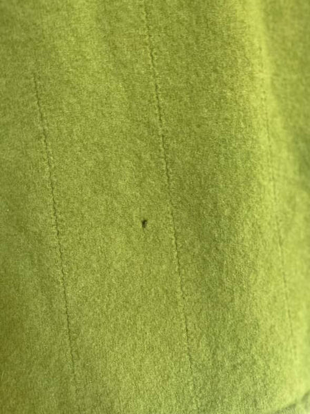 Vintage 90s Sage Green Cashmere Sweater Top – Fuzzy Short Sleeve Cozy Knit – M