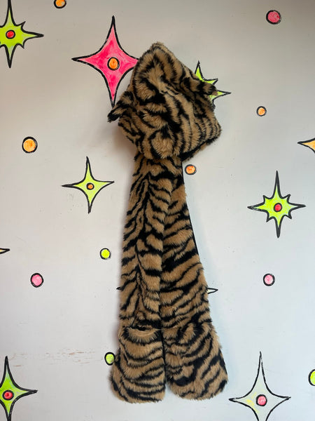 Tiger Furry Hat Kawaii Japanese Street Fashion Festival Hood