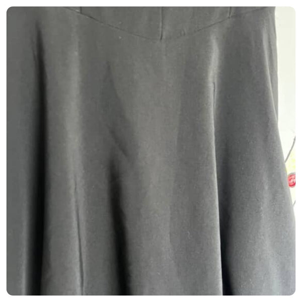 Vintage 90s does 50s Retro Cha Cha Dress Full Skirt Fit & Flare Swing Dress Sz 7