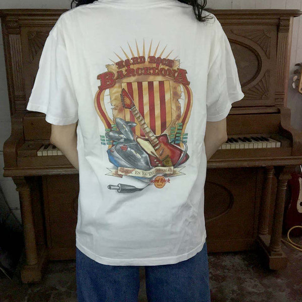Vintage 90s | Hard Rock Cafe Barcelona T Shirt | Size S