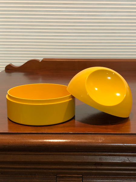 Vintage 70s | MOD Space Age Makio Hasuike Italy AVON Trinket Makeup Box Catchall